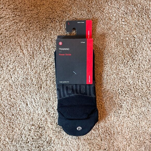 Training Power Stride Tab Length (3 Pack) - Black - Picture 1 of 3